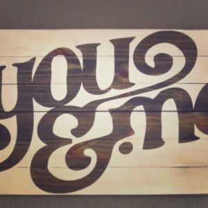 You and me sign